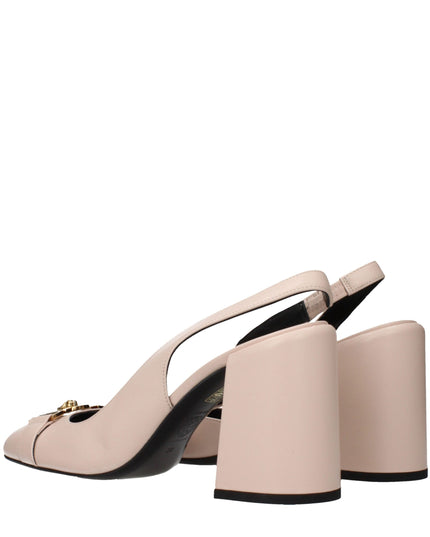 Versace Pink Leather High Heel Pumps