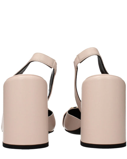 Versace Pink Leather High Heel Pumps