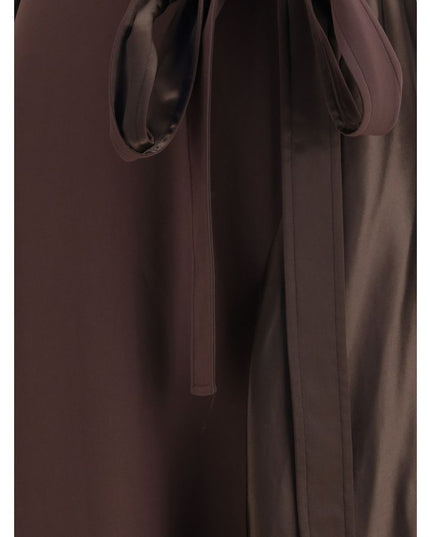 Ferragamo Brown Viscose Cocktail Dress