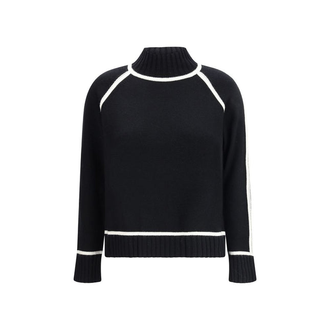 Max Mara Black Wool Turtleneck