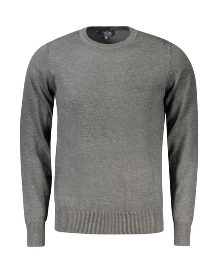 Coveri Moving Grigio Viscosa Men's Long-Sleeved T-Shirt