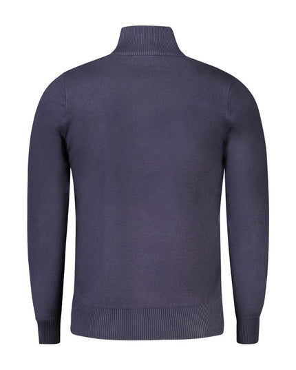 Coveri Moving Blue Nylon Sweater