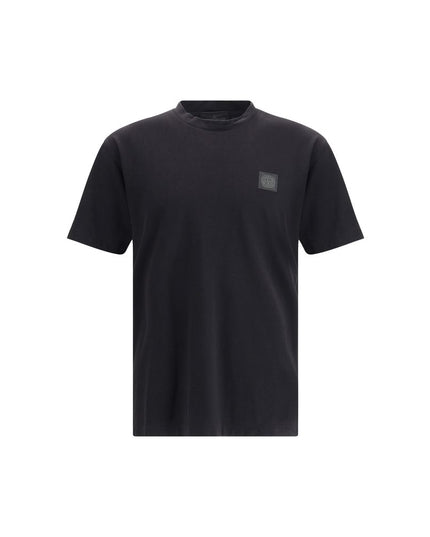 Stone Island Black Cotton T-Shirt