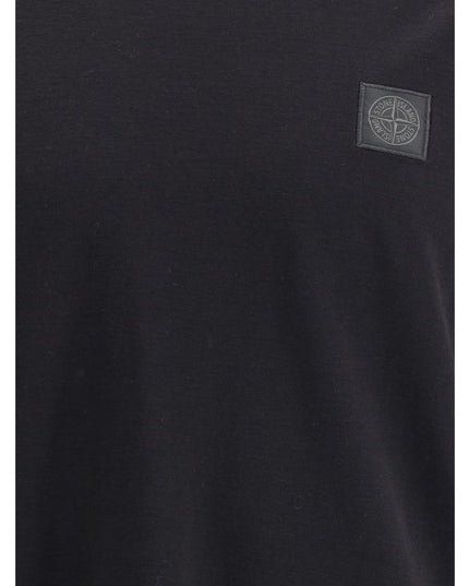 Stone Island Black Cotton T-Shirt