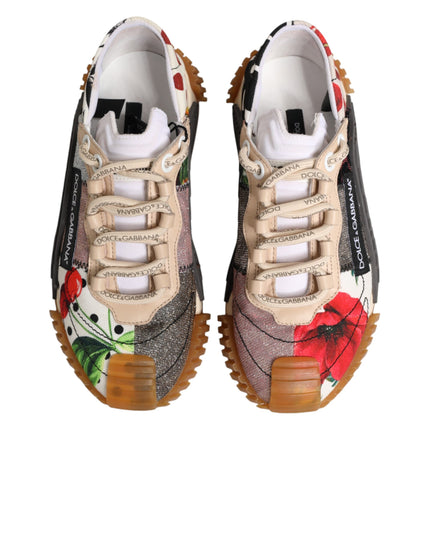 Dolce & Gabbana Multicolor Logo Low Top NS1 Sneakers Shoes