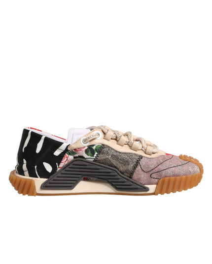 Dolce & Gabbana Multicolor Logo Low Top NS1 Sneakers Shoes