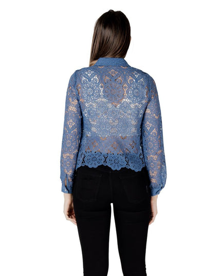 Morgan De Toi Blue Polyester Blouse