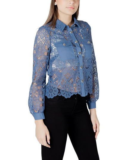 Morgan De Toi Blue Polyester Blouse
