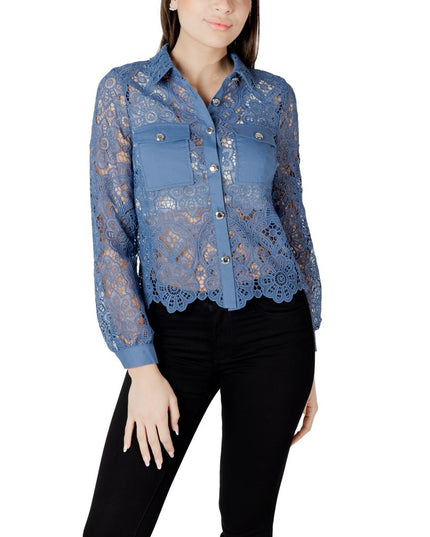 Morgan De Toi Blue Polyester Blouse