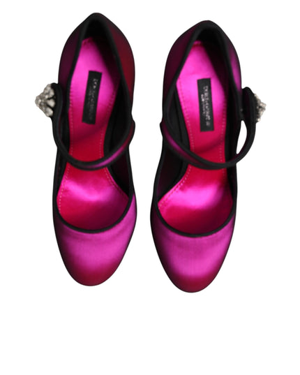 Dolce & Gabbana Pink Embellished High Heels Pumps Shoes