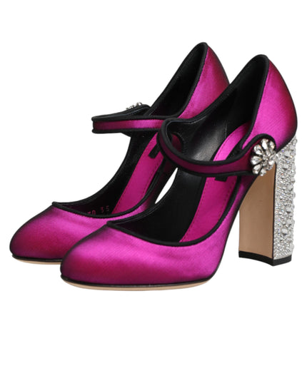 Dolce & Gabbana Pink Embellished High Heels Pumps Shoes