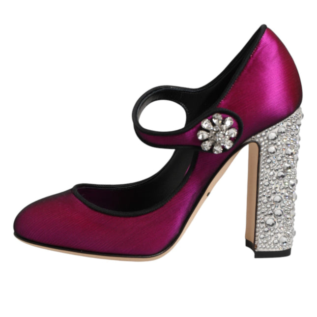 Dolce & Gabbana Pink Embellished High Heels Pumps Shoes