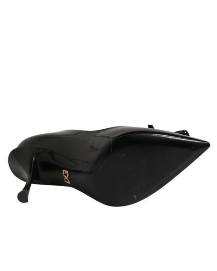 Dolce & Gabbana Black Bag Embellished Heels Pumps Shoes