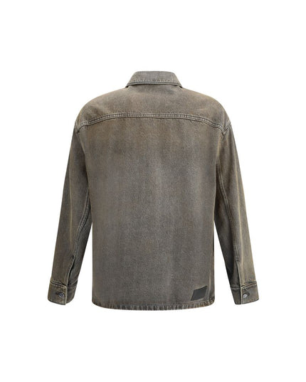 Fendi Gray Denim Shirt