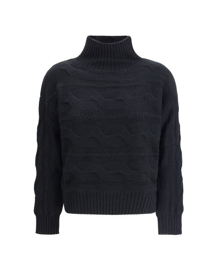 Max Mara Black Wool Sweatshirt