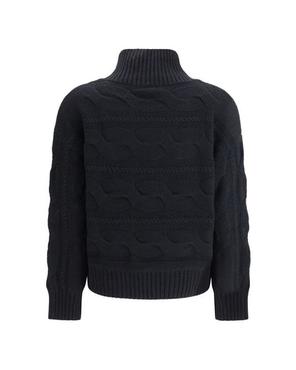 Max Mara Black Wool Sweatshirt