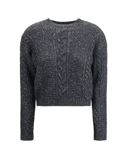 Max Mara Gray Polyamide Sweatshirt