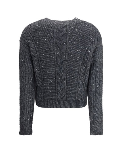 Max Mara Gray Polyamide Sweatshirt