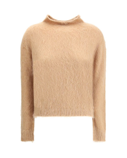 Max Mara Brown Polyamide Turtleneck