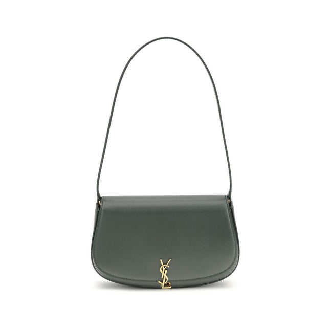 Saint Laurent Green Calf Leather Bos Taurus Shoulder Bag
