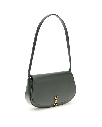 Saint Laurent Green Calf Leather Bos Taurus Shoulder Bag