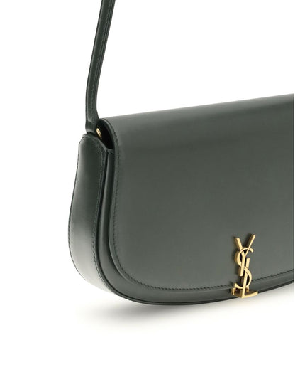 Saint Laurent Green Calf Leather Bos Taurus Shoulder Bag