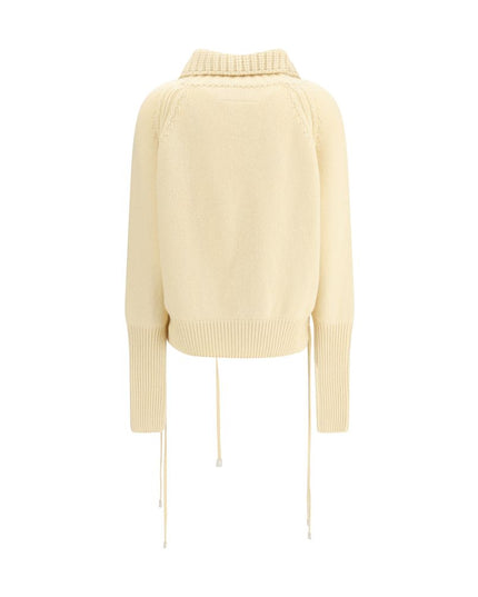Ermanno Scervino Cream Cashmere Cashmere Sweater
