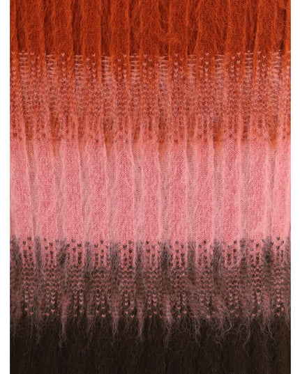 Fendi Multicolor Mohair Midi Skirt