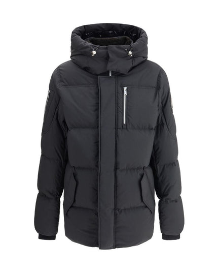 Moose Knuckles Black Nylon Coat