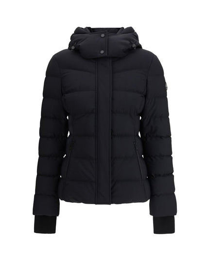 Moose Knuckles Black Nylon Coat