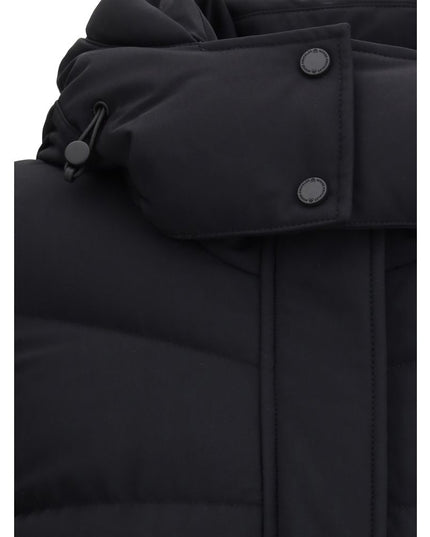 Moose Knuckles Black Nylon Coat