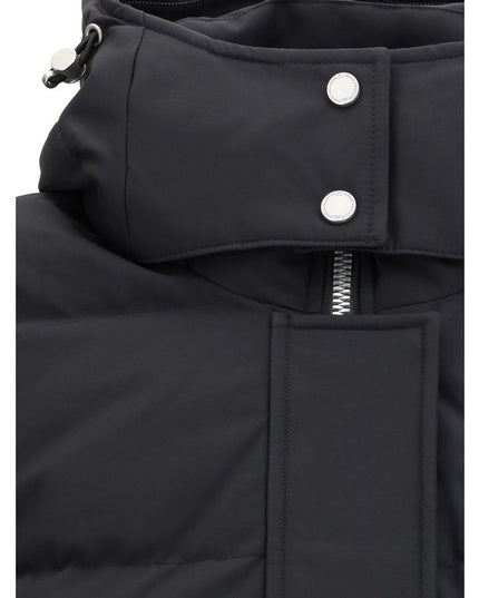 Moose Knuckles Black Recycled Polyester Coat