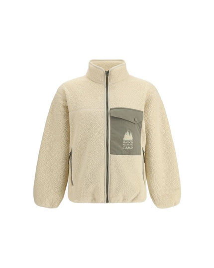Maison Kitsuné Cream Polyester Shell Jacket