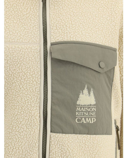 Maison Kitsuné Cream Polyester Shell Jacket