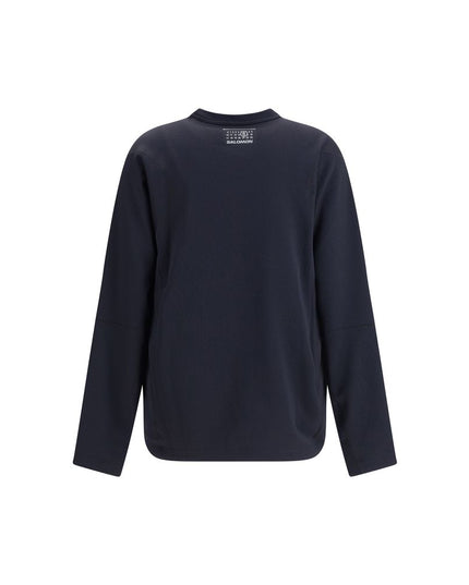 MM6 Black Polyester Top