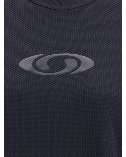 MM6 Black Polyester Top