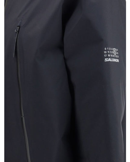 MM6 Black Polyester Parka