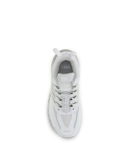 MM6 White Polyamide Athletic Sneakers
