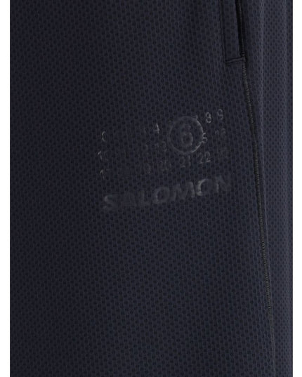 MM6 Black Polyester Athletic Pants