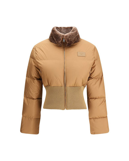 Fendi Brown Polyester Full-Length Jacket