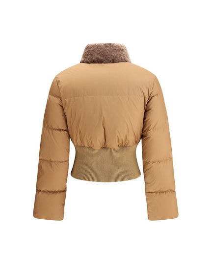 Fendi Brown Polyester Full-Length Jacket