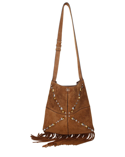 Valentino Garavani Brown Leather Crossbody Bag