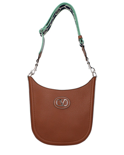 Valentino Garavani Brown Leather Crossbody Bag
