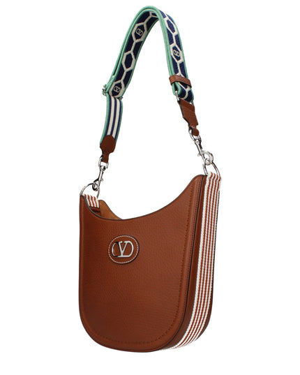 Valentino Garavani Brown Leather Crossbody Bag