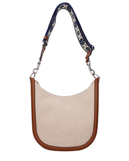 Valentino Garavani Beige Fabric Crossbody Bag