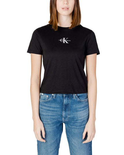 Calvin Klein Jeans Black Cotton T-Shirt