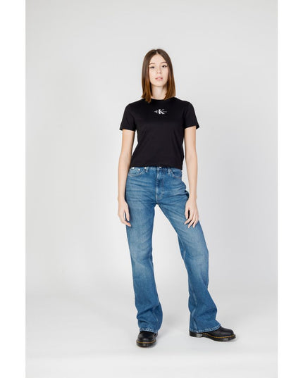 Calvin Klein Jeans Black Cotton T-Shirt