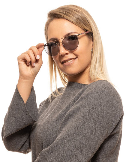 Carolina Herrera Silver Metal & Plastic Sunglasses