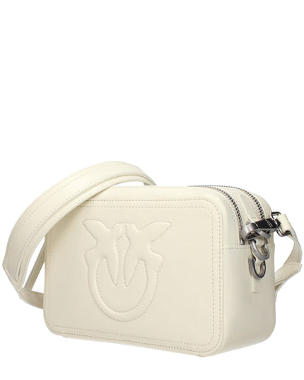 PINKO White Leather Crossbody Bag