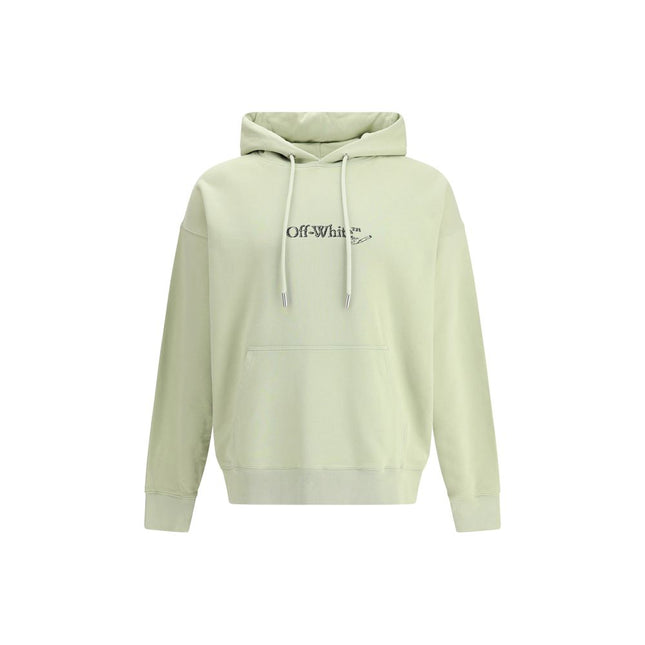 Off-White Green Cotton Sweatshirt
